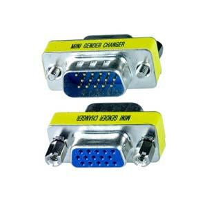 DB15 Male to Female Gender Changer Adapter - High Density 15-Pin Connector for Computer, Monitor & Industrial Equipment