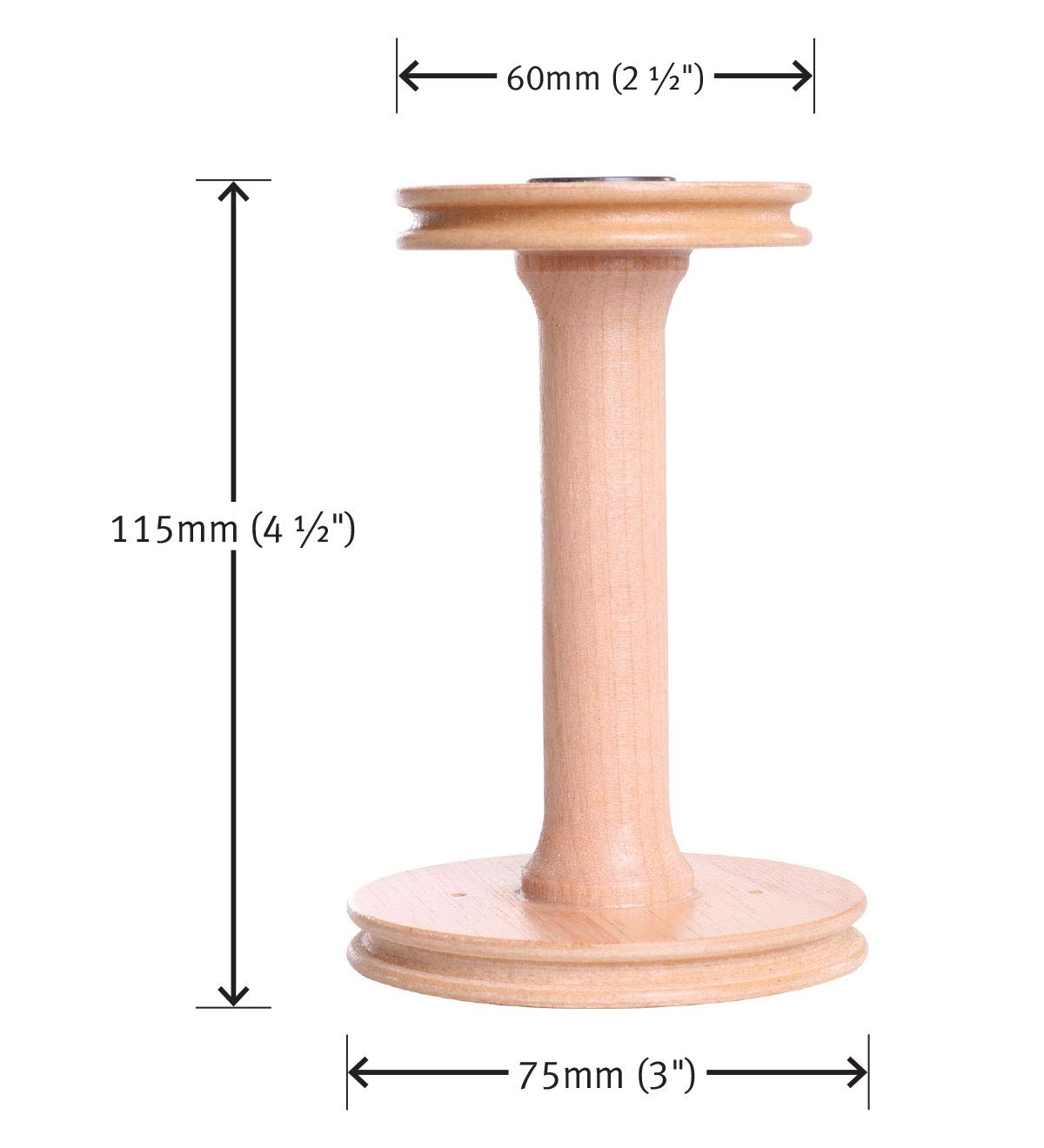 Unfinished Standard Bobbin for Single Drive Spinning Wheels - Perfect for Hand Spinning, Yarn Crafting & Fiber Arts Projects