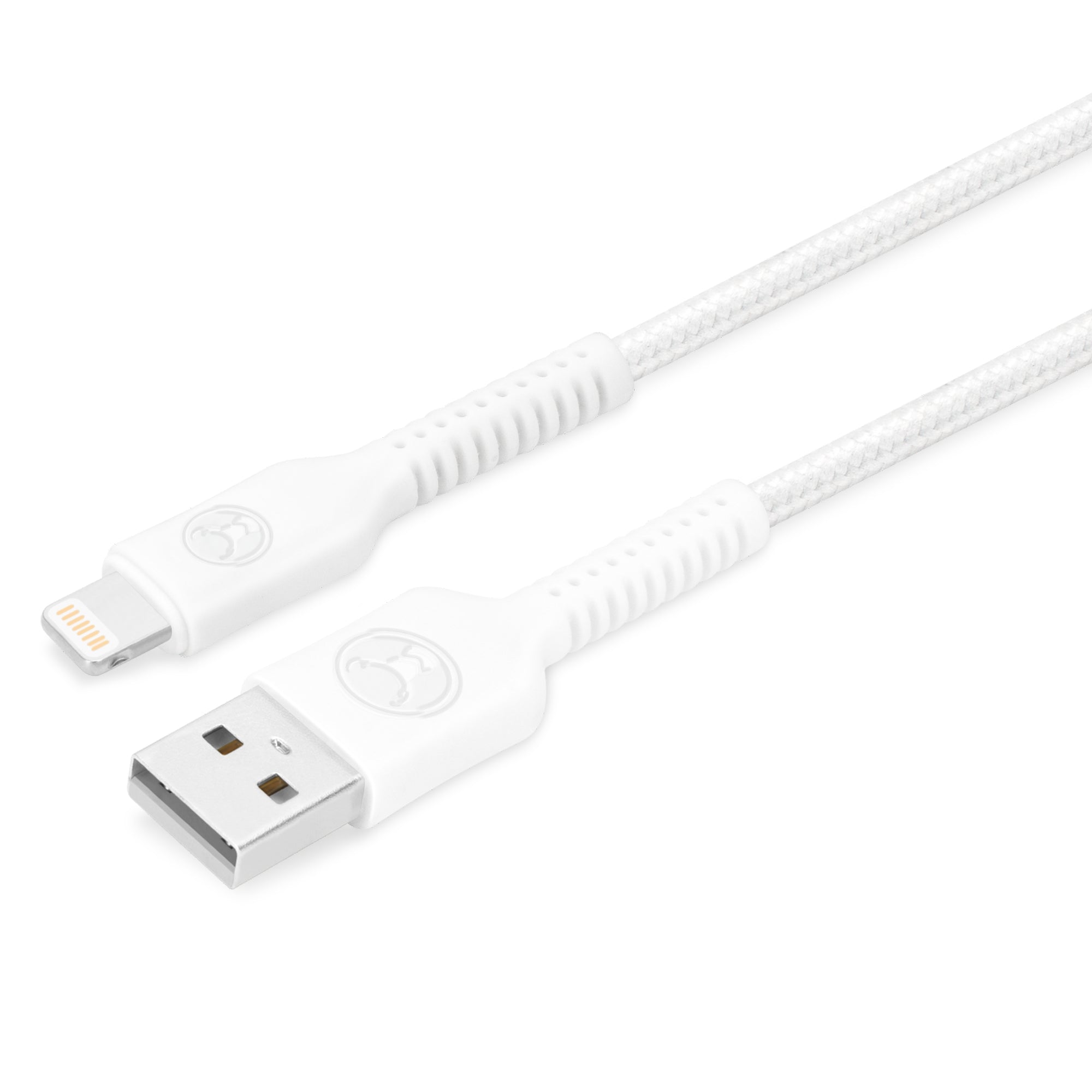 Bonelk Durable 1.2m USB to Lightning Cable with Easy-Grip Design - Fast Charging & Data Sync for iPhone/iPad - Perfect for Home, Office & Travel (White)