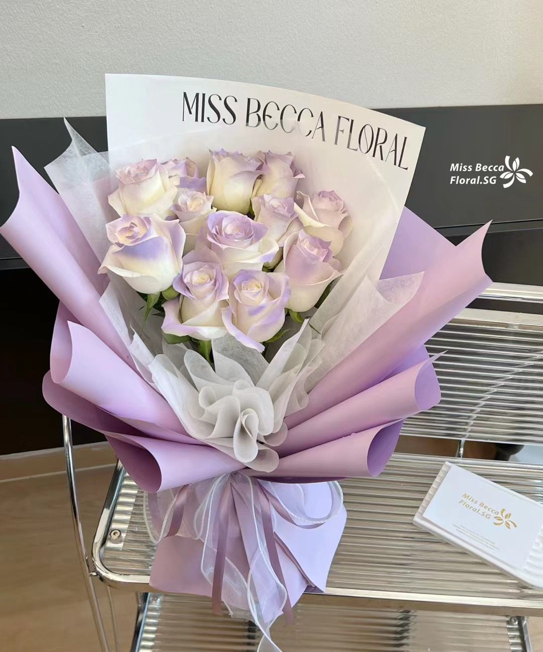 Beautiful Light Purple Rose Flower Bouquet - Korean Style Floral Arrangement for Weddings, Anniversaries & Home Decor