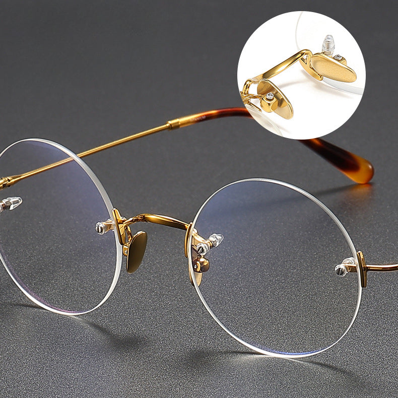 Jarek Titanium Rimless Oval Glasses Frames - Lightweight & Durable Eyewear for Men & Women | Perfect for Reading, Work & Fashion Accessories