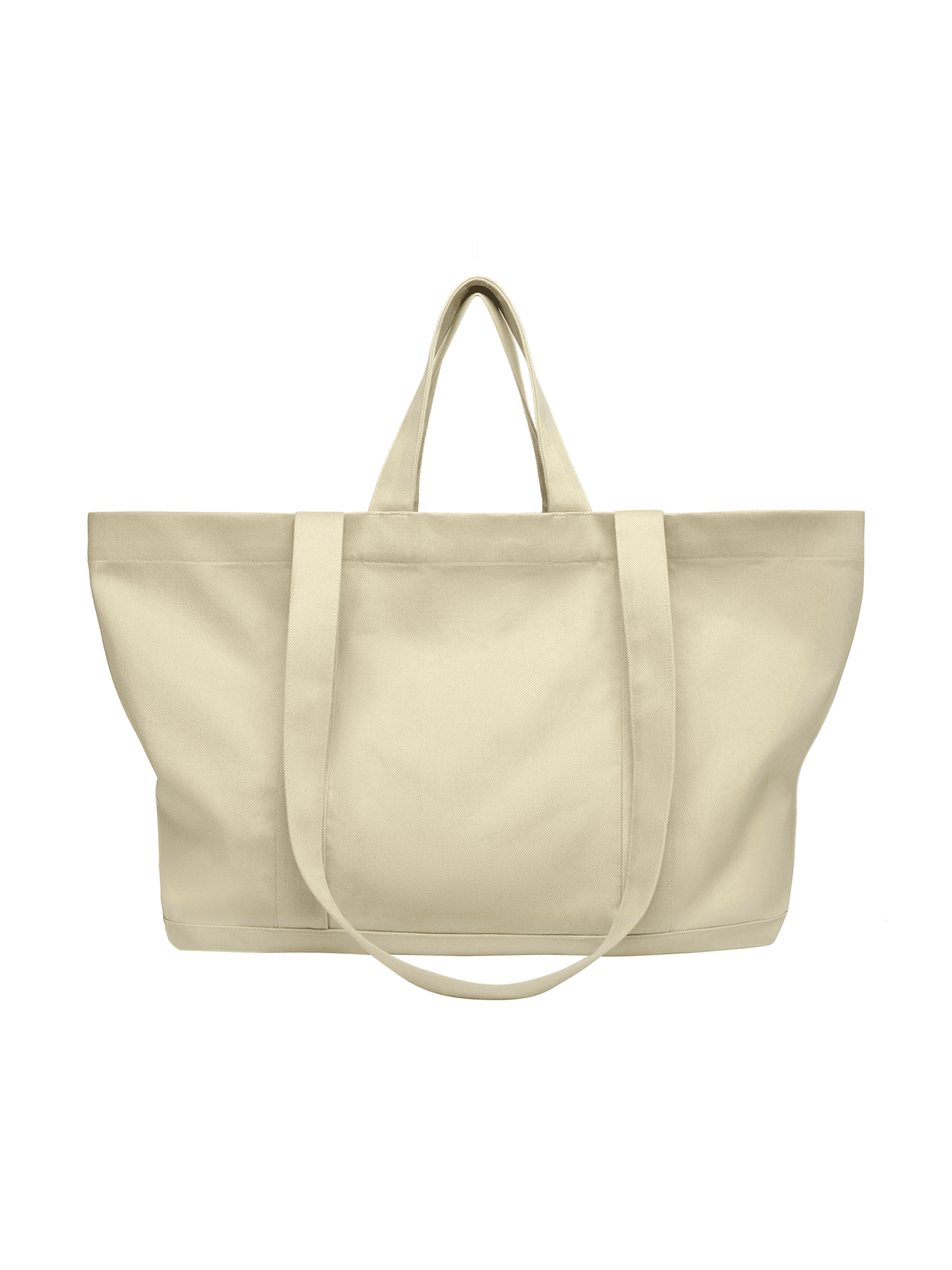365 Oversized Tote Bag - Large Capacity Canvas Tote Bag for Women, Maitake Beige, Perfect for Work, Travel, Beach & Shopping