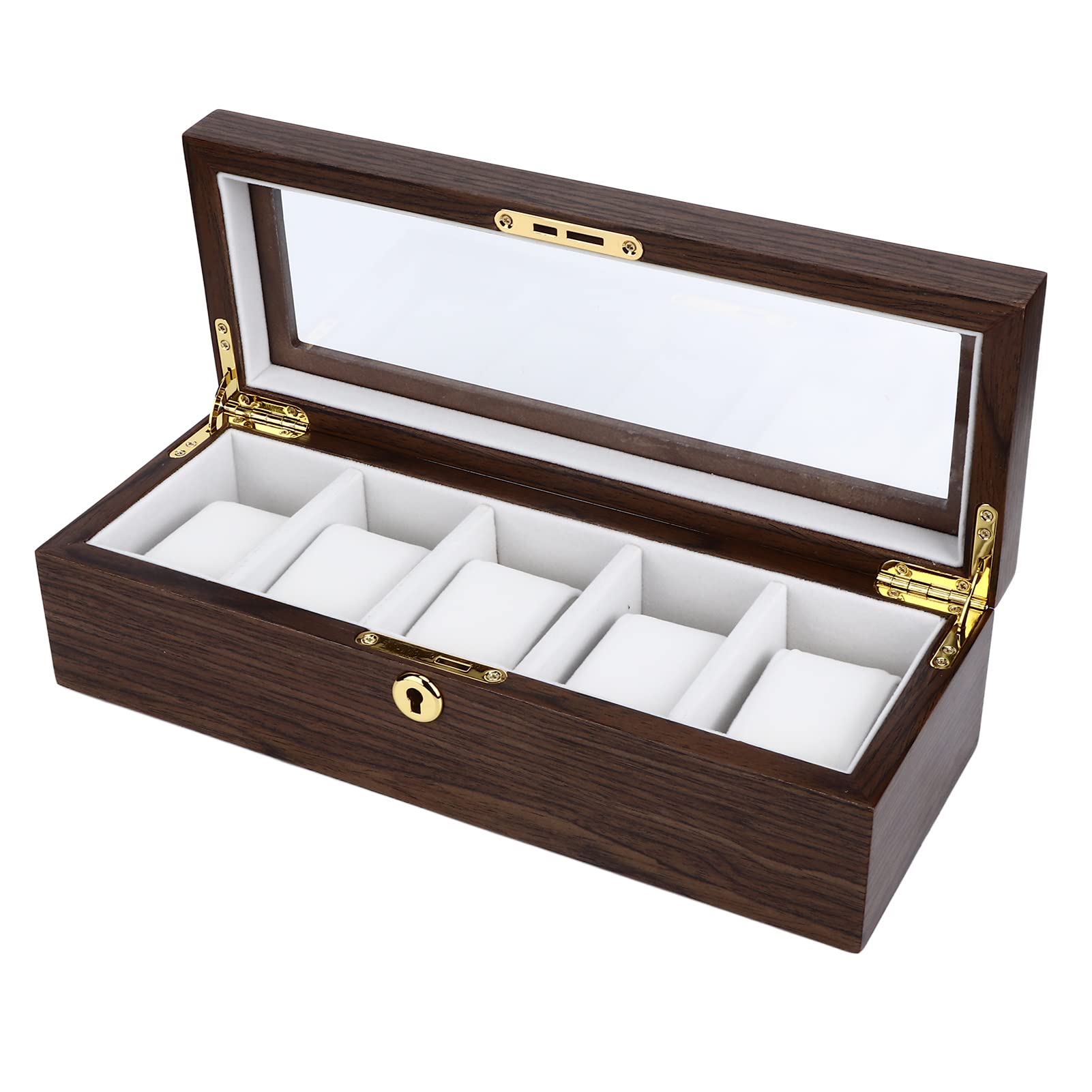 Premium Watch Storage Box - Elegant Dustproof & Moistureproof Display Case with Glass Window | Durable Chipboard Watch Organizer for Men & Women | Perfect for Watch Collection, Travel & Home Decor