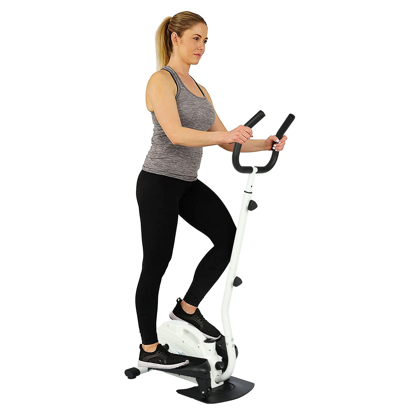 TOHOSP Adjustable Resistance Elliptical Machine with LCD Display - Home & Office Workout Equipment for Cardio Training | Compact Design for Small Spaces, Perfect for Home Gym & Office Fitness