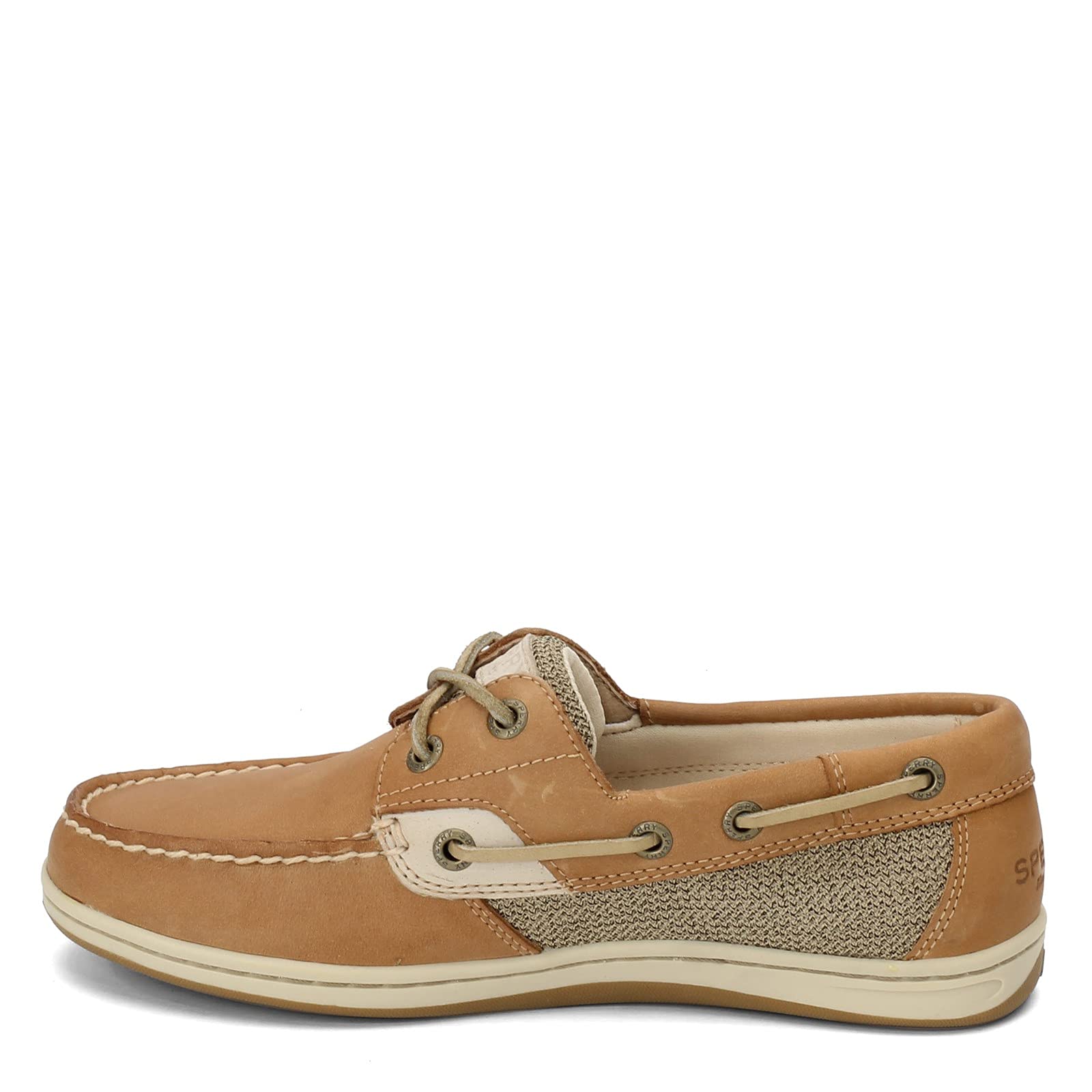 Sperry Women's Koifish Boat Shoe - Comfortable Linen/Oat Color Wide Width 8.5 US - Perfect for Sailing, Casual Wear & Outdoor Activities