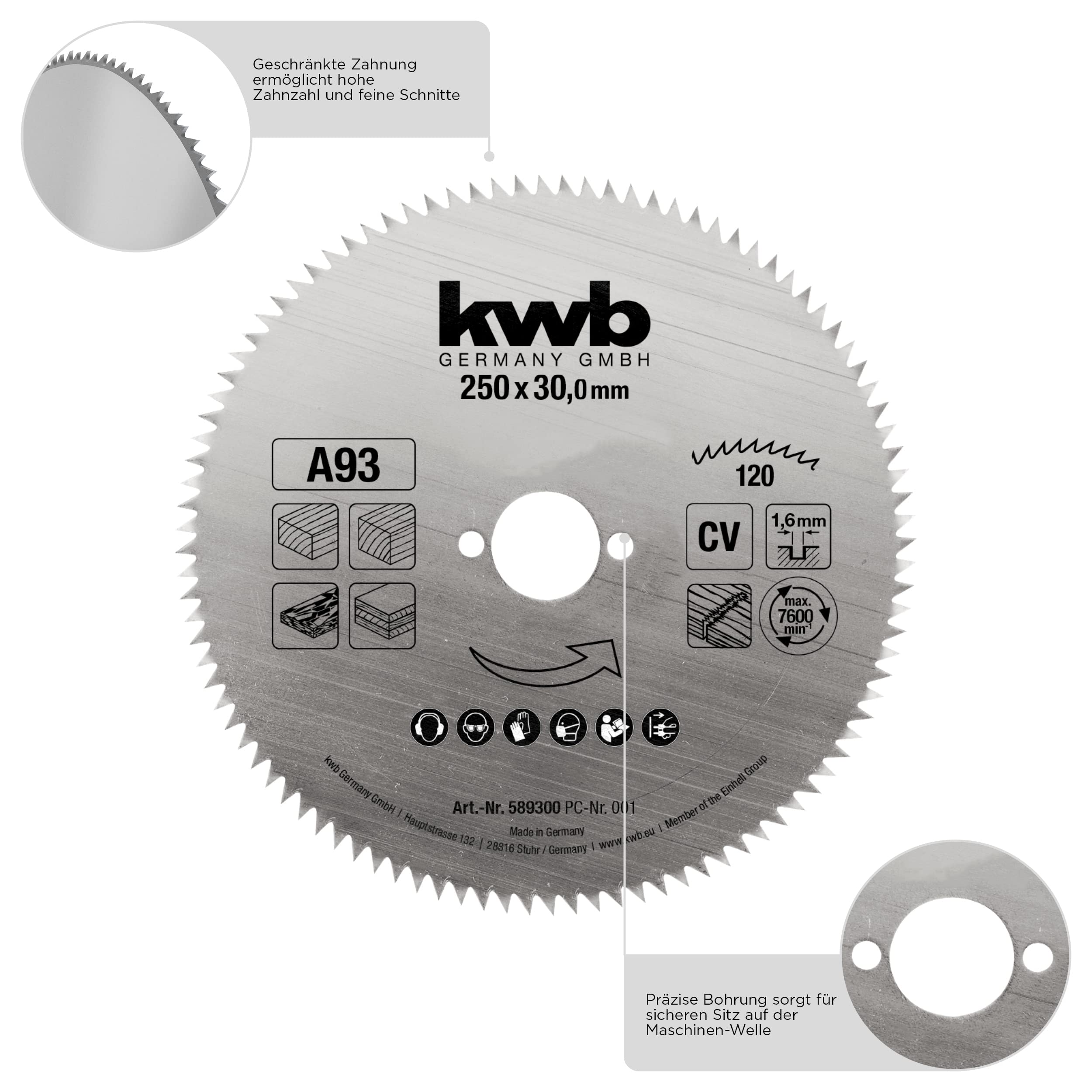 KWB Circular Saw Blade CV 5845-11 - Premium Cutting Tool for Woodworking and DIY Projects