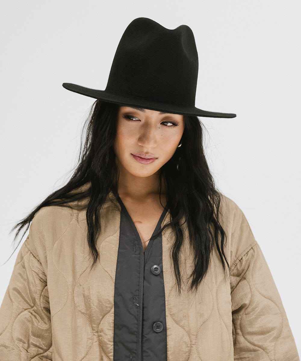 Stylish Billie Tall Fedora Hat in Black - Perfect for Outdoor Events, Weddings & Fashion Statements