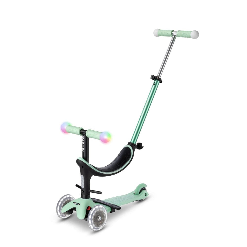 Micro Mini2Grow Deluxe Magic LED Scooter for Kids - Bright LED Wheels, Light Up Electric Scooter for Boys & Girls - Perfect for Night Riding, Outdoor Play & Commuting to School