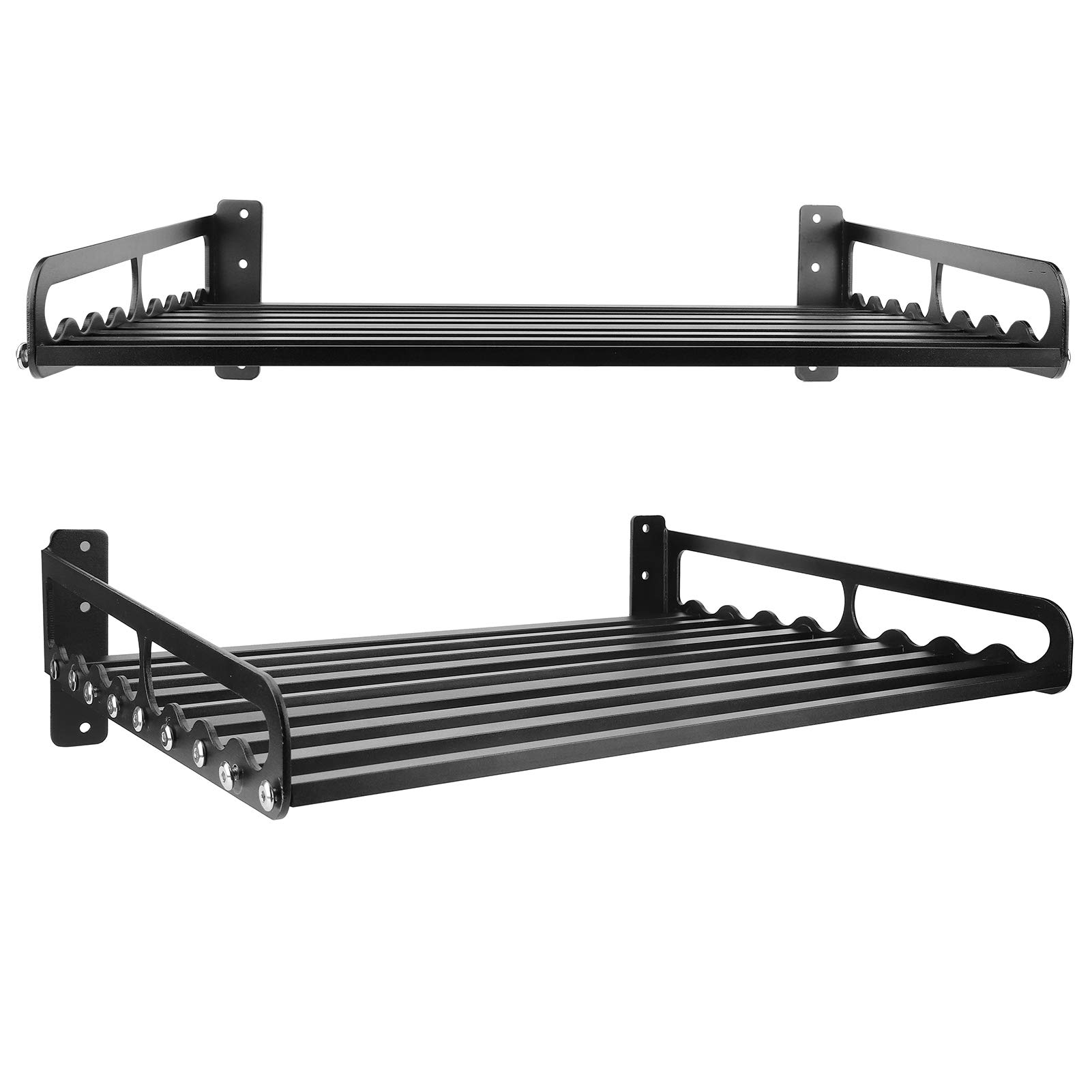 Heavy Duty Aluminum Microwave Oven Wall Mount Shelf - Commercial & Household Grade Metal Rack with Fixing Kit (50x40) - Perfect for Kitchen, Restaurant, Laundry & Small Space Organization