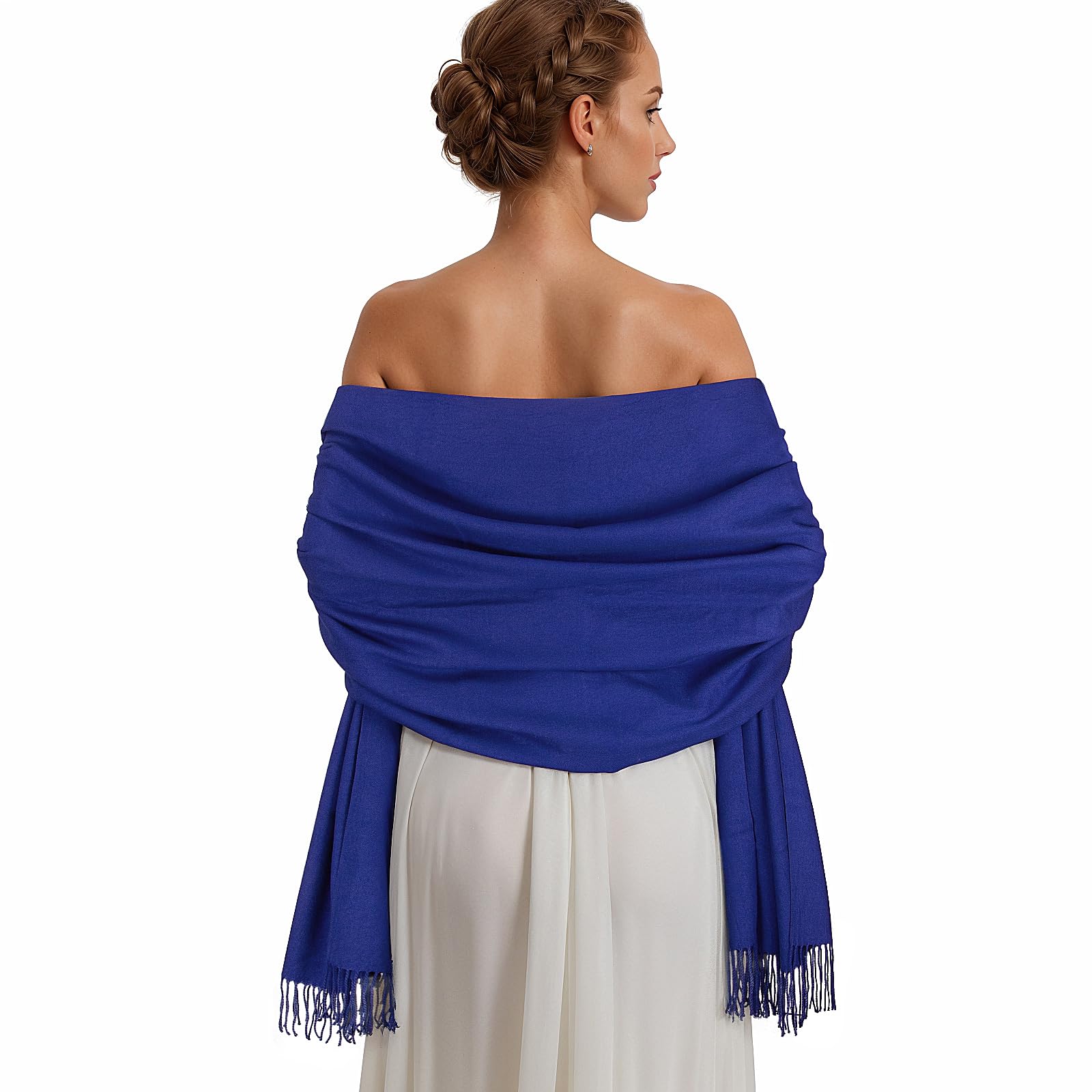 Luxury Pashmina Shawl for Women - Soft Cashmere Wrap Scarf for Winter, Weddings & Evening Dresses | Elegant Fashion Accessory for Special Occasions & Cold Weather
