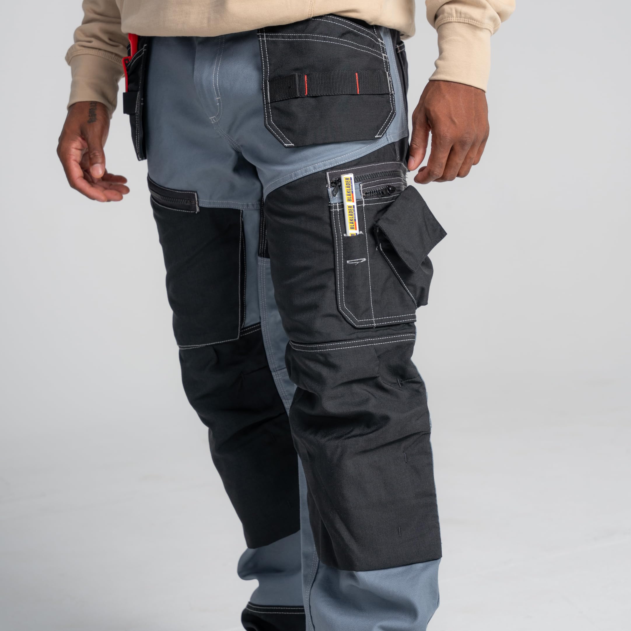 **Blaklader X1600 Men's Durable Cotton Work Pants with Cordura Reinforced Pockets – Heavy Duty Construction for Carpentry, Welding & Outdoor Labor**