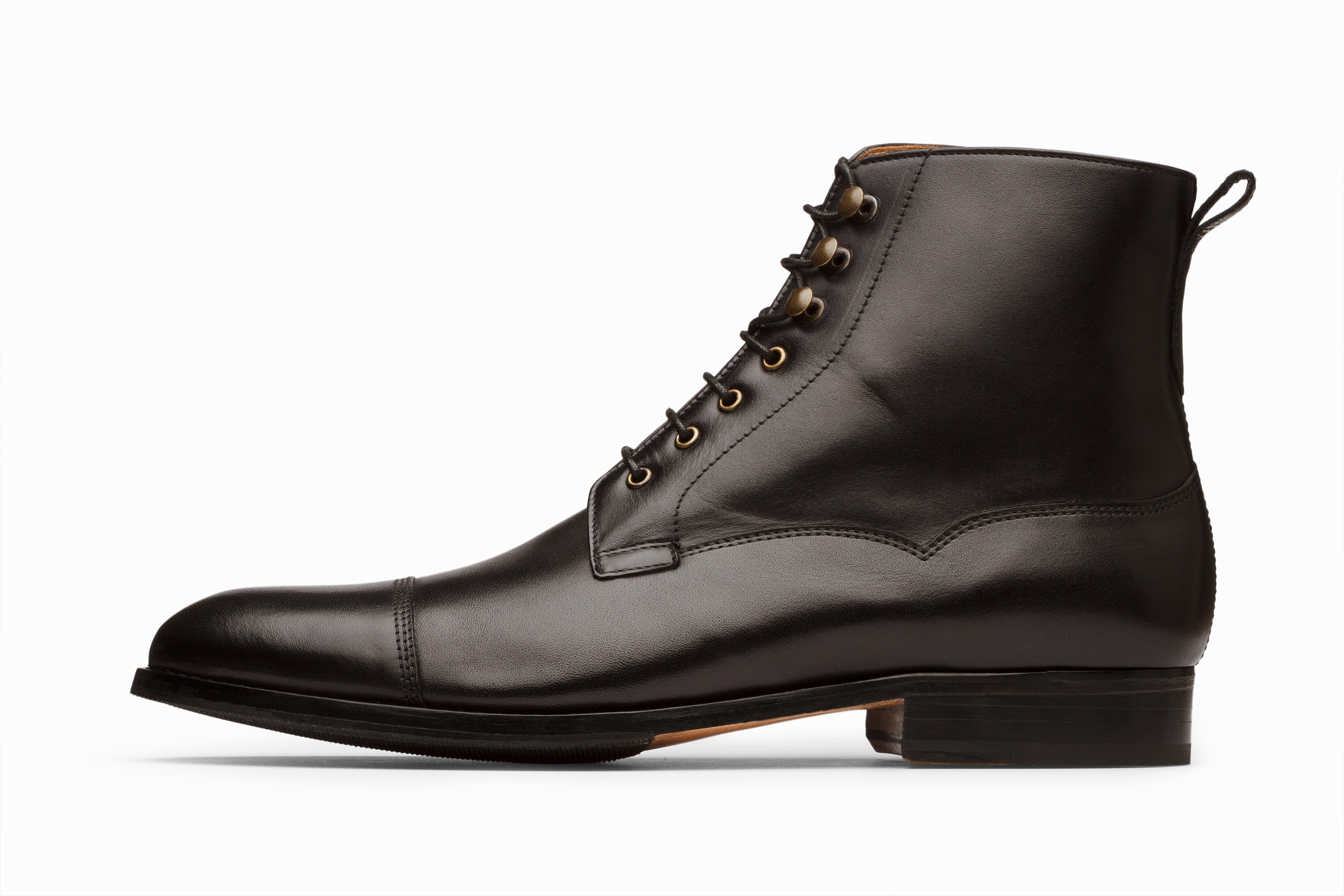 Men's Black Derby Boots - Classic Leather Ankle Boots for Casual & Formal Wear | Perfect for Office, Dating & Outdoor Activities
