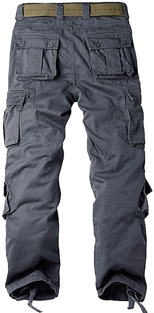 AKARMY Women's Camouflage Cargo Pants - Cotton Casual Work Pants with Multiple Pockets | Comfortable Parachute Pants for Outdoor, Hiking & Everyday Wear