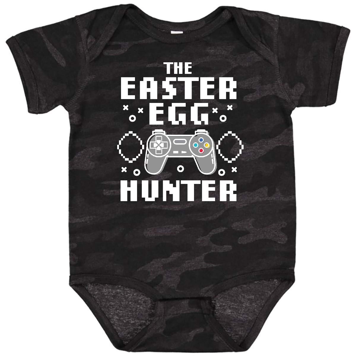 Inktastic Happy Easter The Easter Egg Hunter Gamer Baby Bodysuit - Cute Easter Outfit for Infants & Toddlers - Perfect for Easter Egg Hunts, Family Photos & Holiday Celebrations