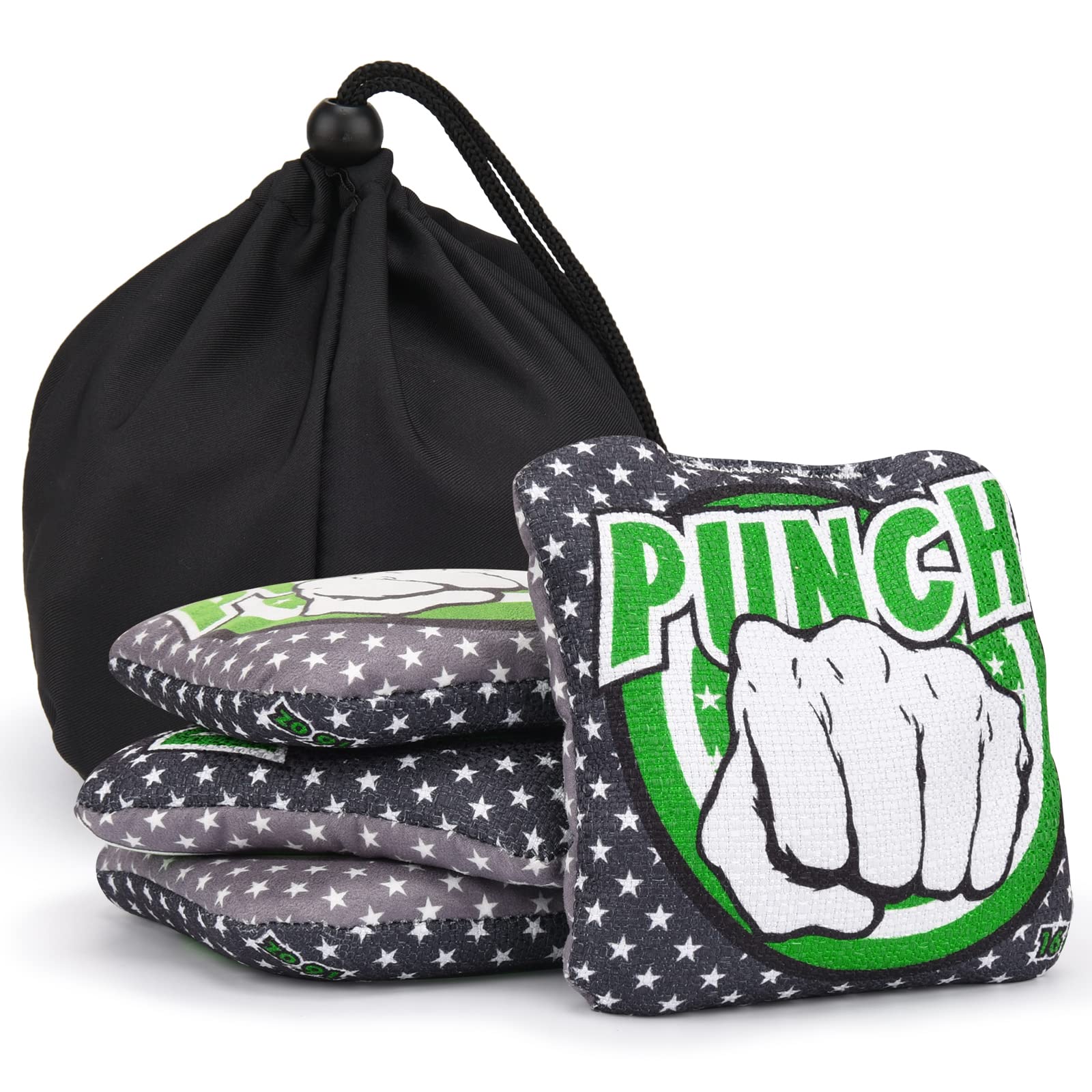 Professional Regulation Cornhole Bags Set of 4/8 - Slick & Stick Bean Bags for Cornhole Game with Storage Bag | Premium Cornhole Accessories for Backyard Parties, Tailgating & Outdoor Games