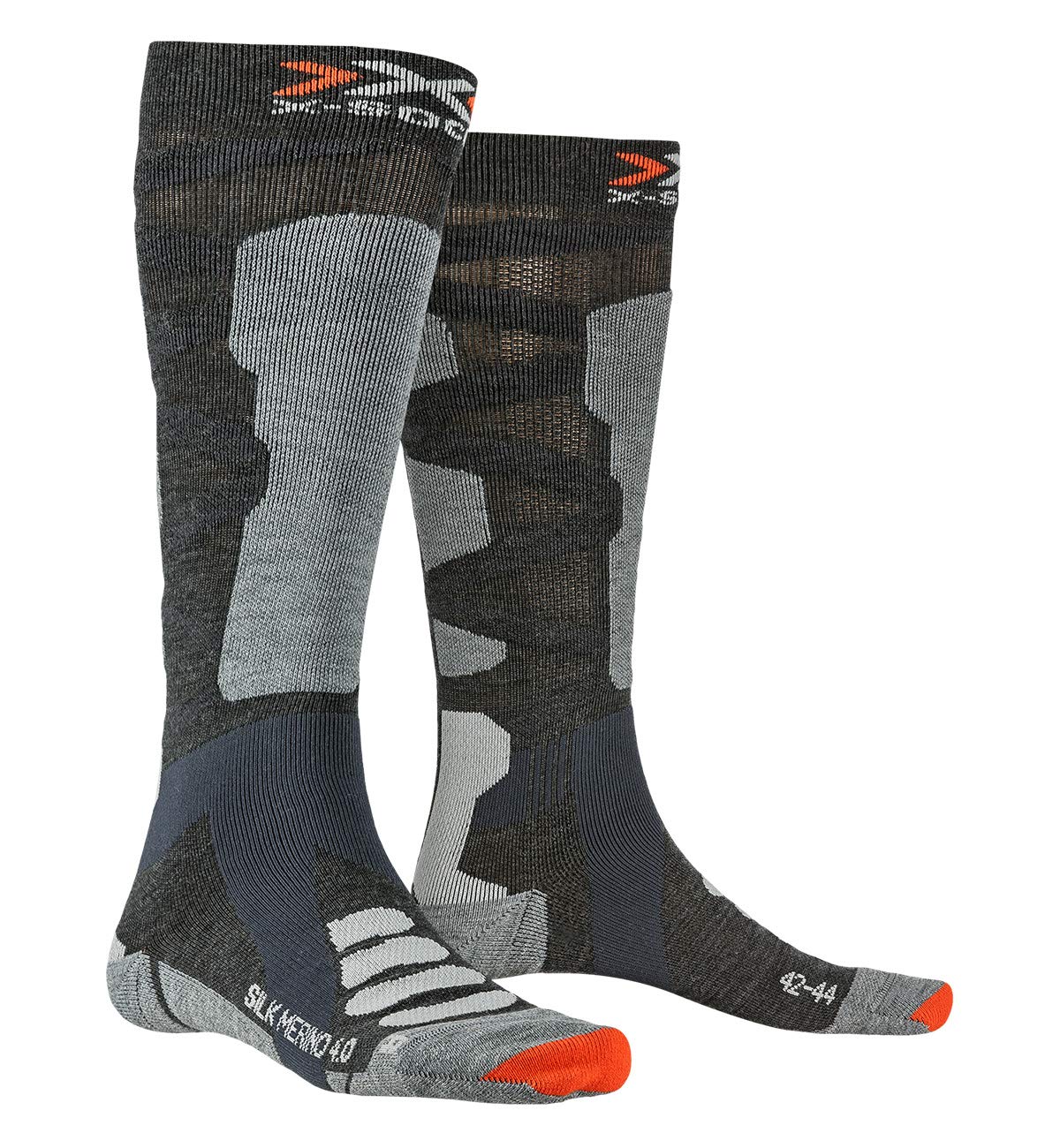 X-Socks Unisex Ski Socks - Premium Silk Merino Wool 4.0 for Men & Women - Warm Thermal Performance Socks for Skiing, Snowboarding & Winter Sports