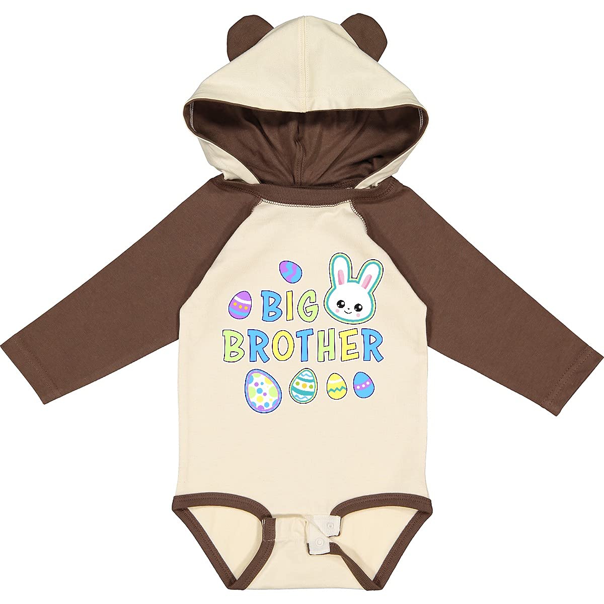 Inktastic Big Brother Bunny Face Easter Creeper for Baby Easter Outfit