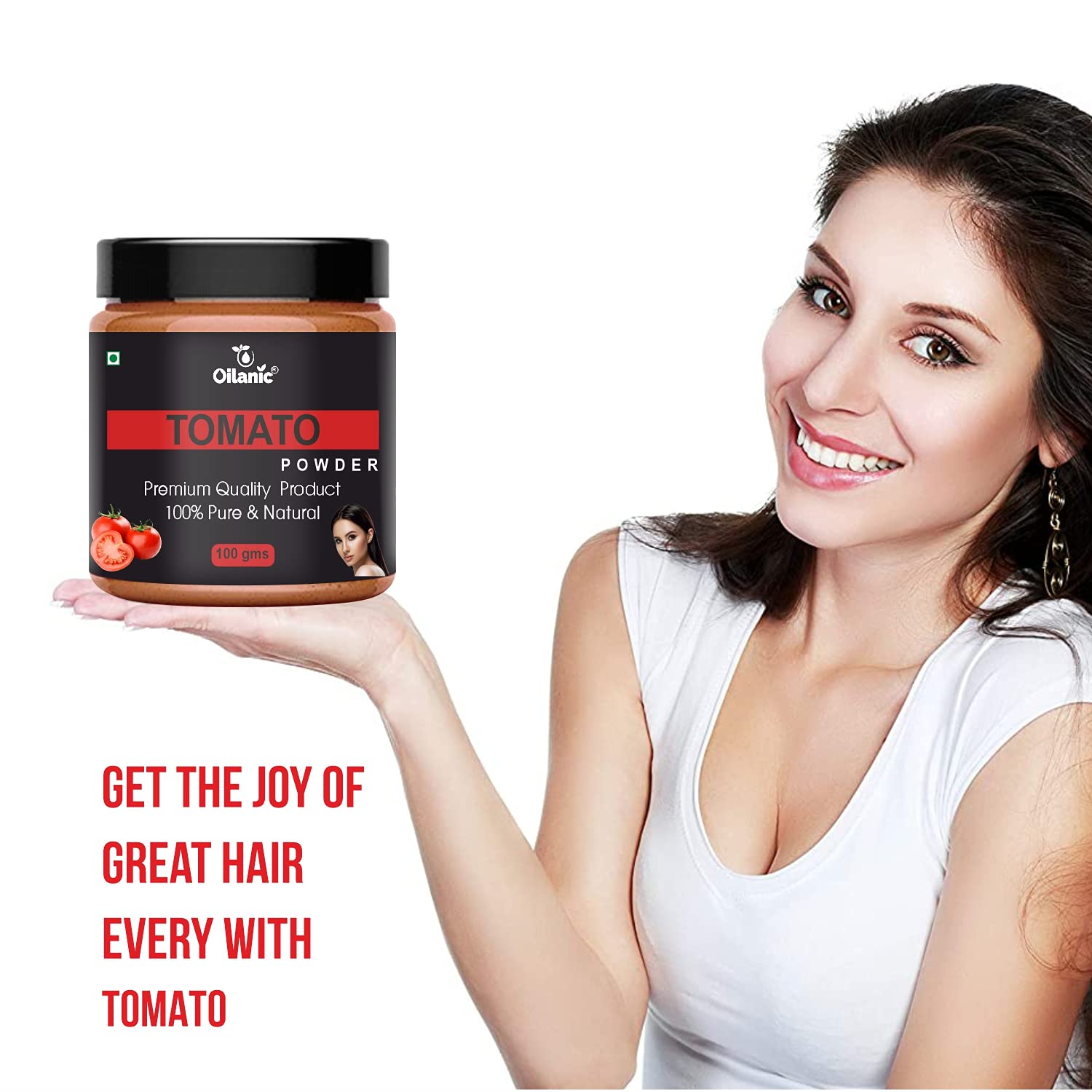 Oilanic 100% Pure Natural Tomato Powder for Skin & Hair Care - 2 Pack (200g Each) | DIY Face Masks, Hair Treatments & Cooking Recipes