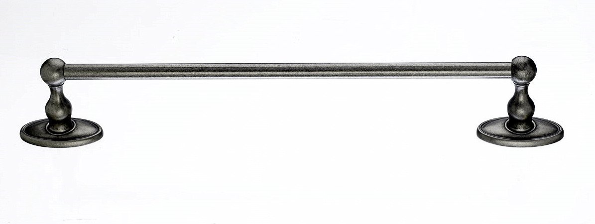 Top Knobs ED8APC Brushed Nickel Towel Bar - Modern Bathroom Accessory for Towel Organization & Spa-Like Decor