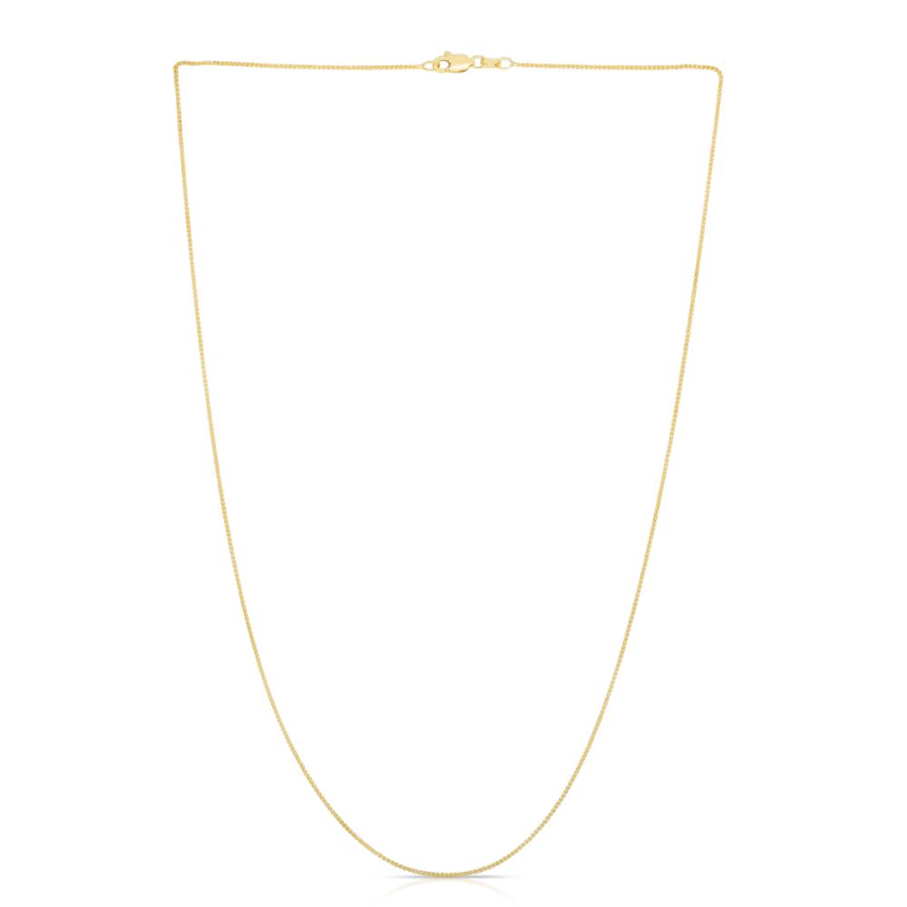 14K Gold 0.6mm Round Wheat Chain Necklace - Dainty Layering Jewelry for Women, Perfect for Everyday Wear & Gift Giving