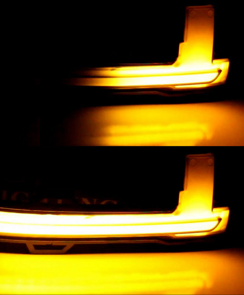 Volvo XC90 XC60 V90 S90 Clear Sequential LED Side Mirror Turn Signal Lights - Waterproof, Easy Installation for Enhanced Safety & Style - Perfect for Night Driving & Custom Car Upgrades