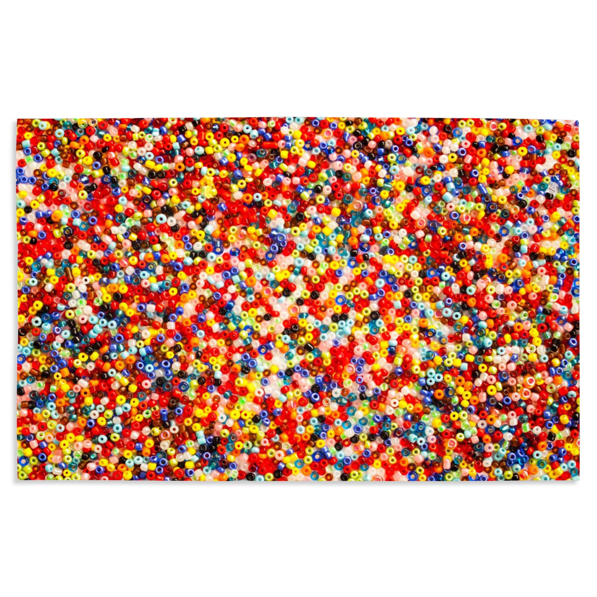 Lantern Press 16x24 Inch Giclee Art Print - Vibrant Glass Beads Photography Wall Decor - Perfect for Living Room, Bedroom or Office Decoration