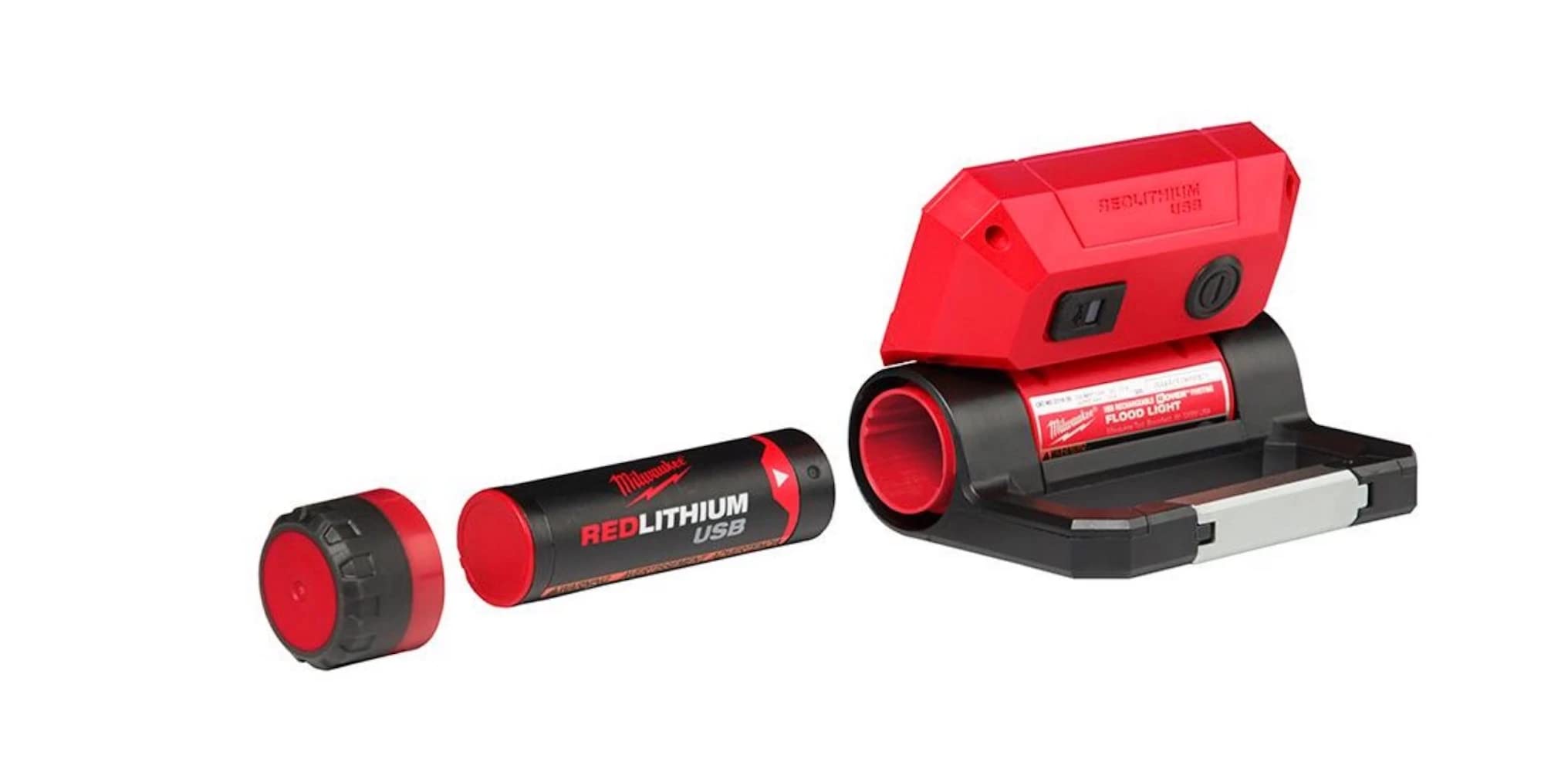 Milwaukee M18 Rover USB Rechargeable Pivoting Flood Light - 2500 Lumens LED Work Light for Construction, Camping, Emergency & Outdoor Activities