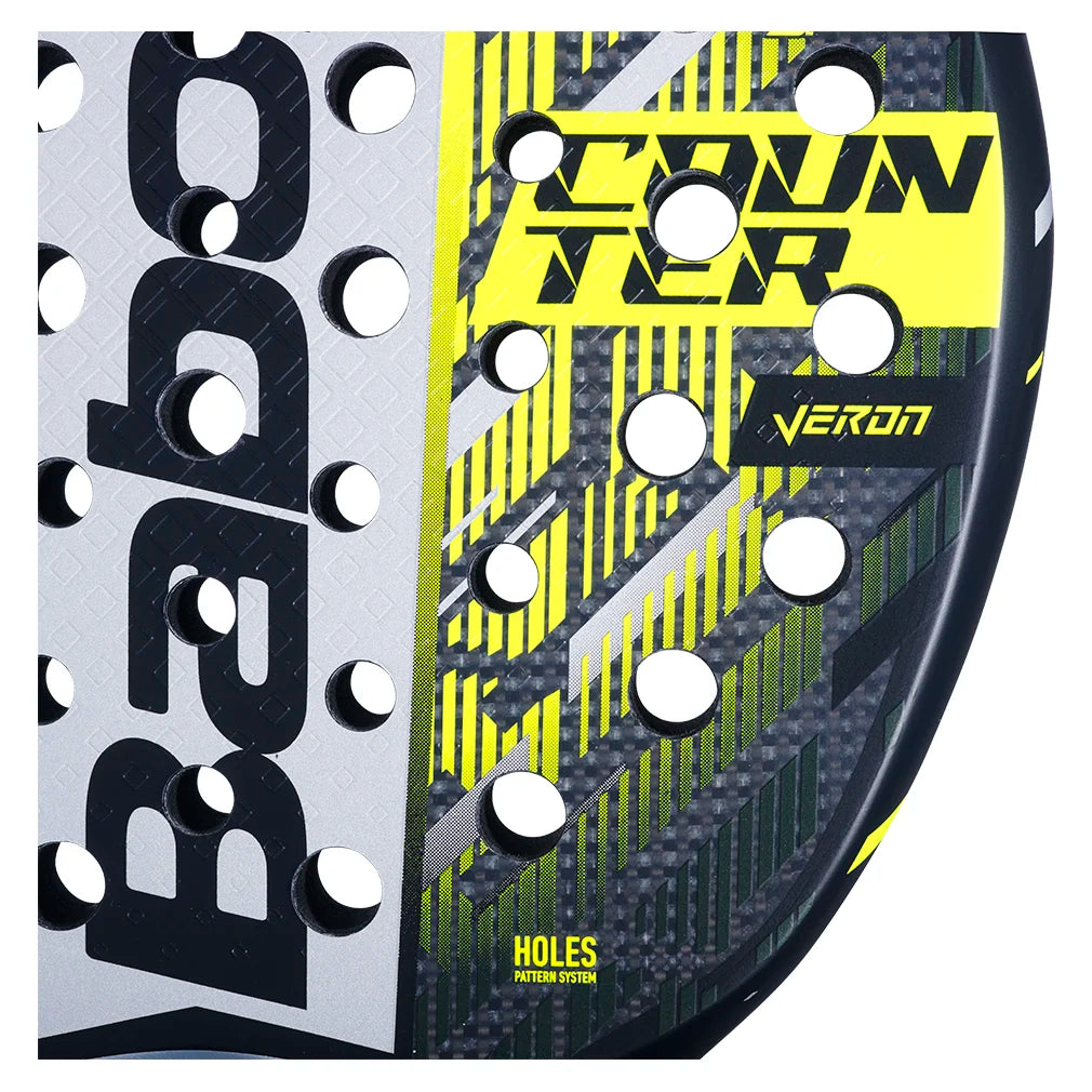 Premium Counter Veron 2.5 Padel Racquet - Black & Yellow Design for Professional Players | Perfect for Competitive Matches & Training Sessions