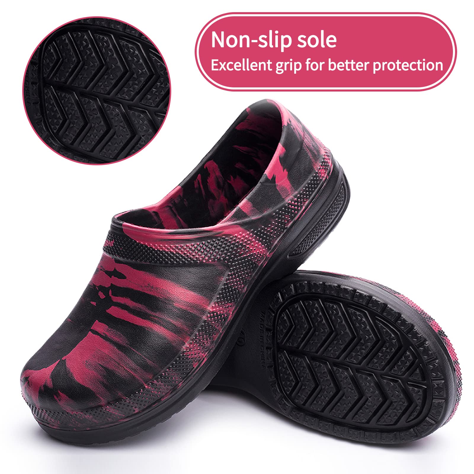 **MNPLCIEA Chef Shoes for Men - Oil Resistant, Waterproof Safety Work Shoes - Non-Slip Kitchen & Nurse Shoes for Indoor & Outdoor Use - Ideal for Restaurants, Hospitals & Gardening**