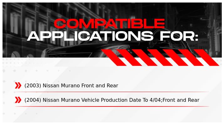 R1 Concepts Complete Front & Rear Brake Kit with Ceramic Pads & Rotors | Fits 2003-2004 Nissan Murano | Includes Hardware | Smooth Stopping Power for Daily Commute & Highway Driving