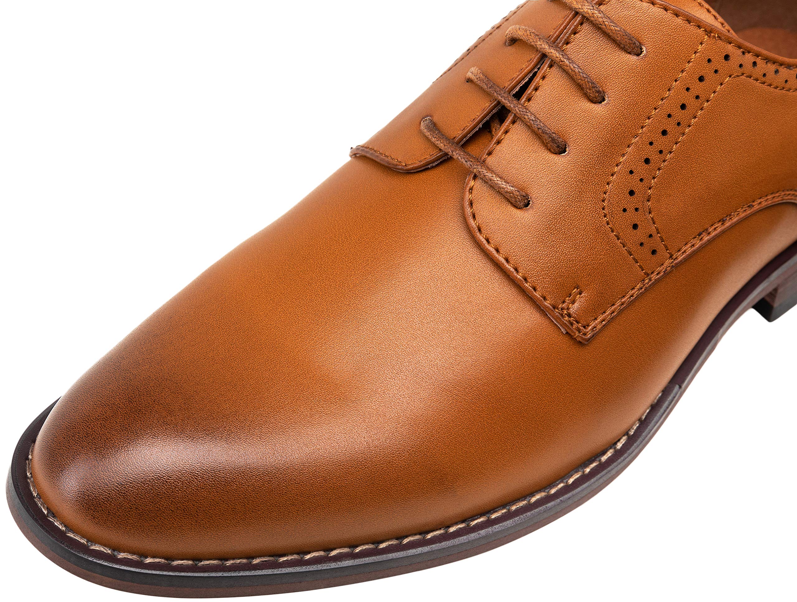 Vostey Men's Classic Wingtip Brogue Oxford Dress Shoes - Formal Business & Wedding Shoes for Men - Perfect for Office, Parties & Special Occasions