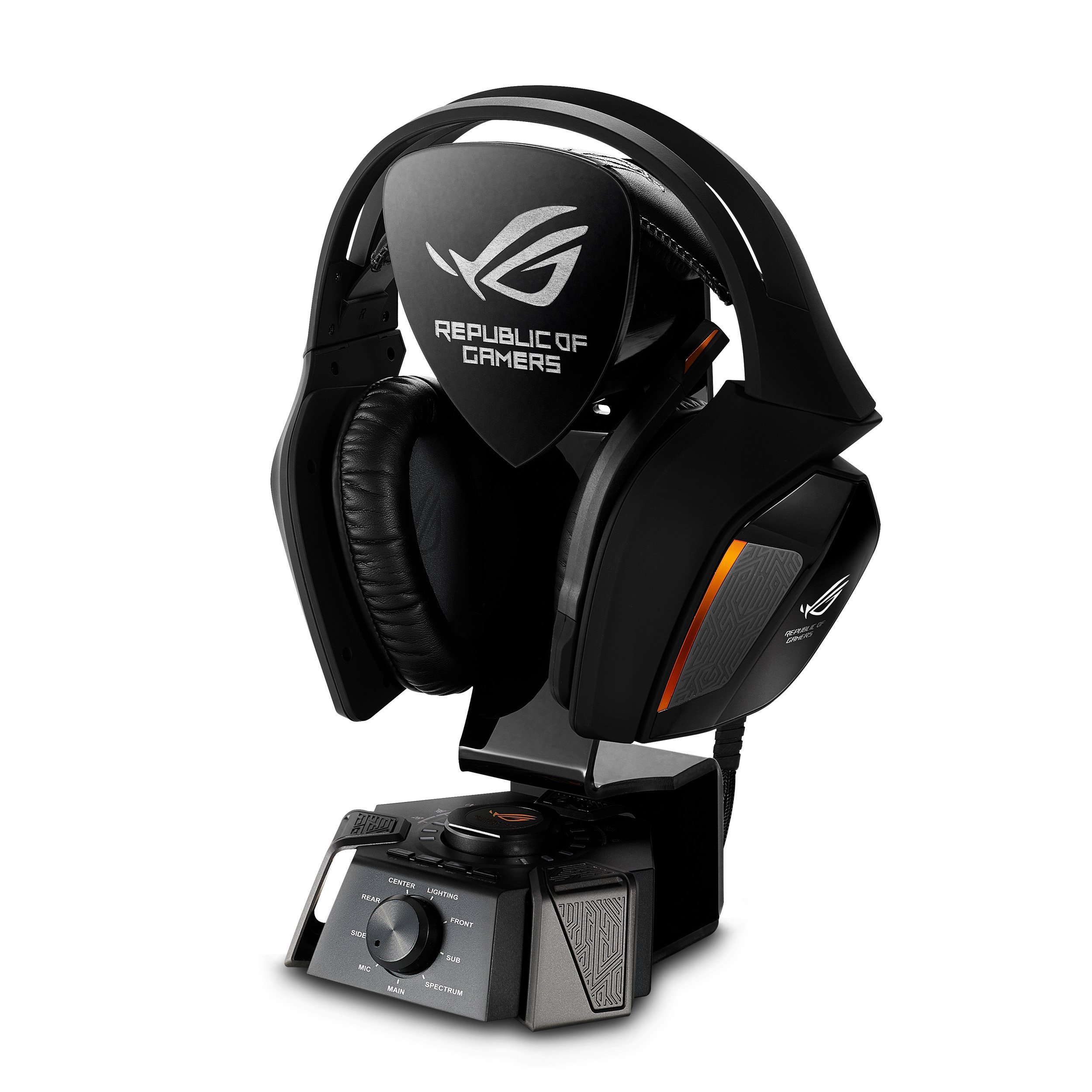 ASUS ROG Centurion 7.1 Surround Sound Gaming Headset with USB Control Box & Noise-Cancelling Mic - Perfect for PC, PS5, Xbox Gaming & Online Meetings