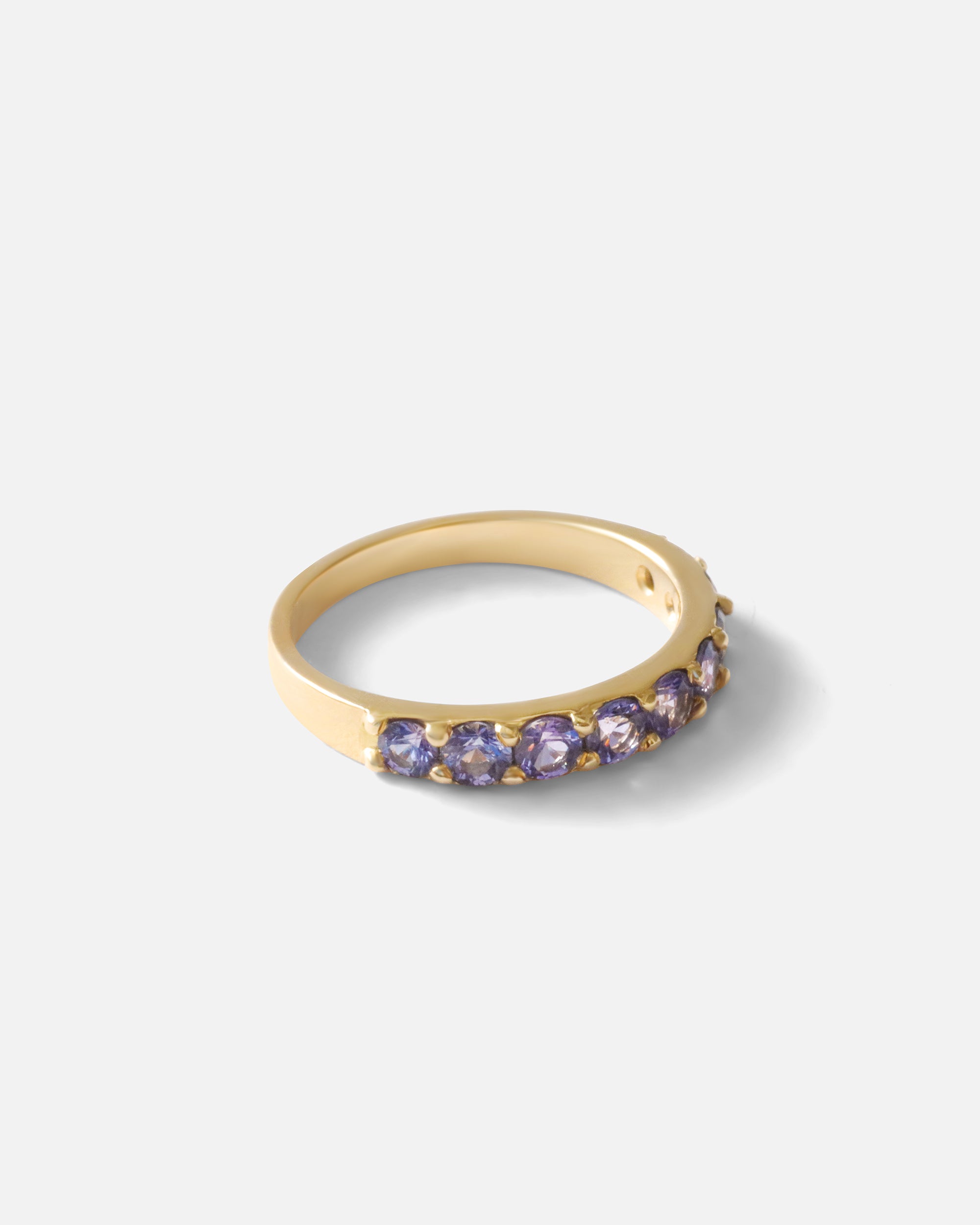 3mm Purple Sapphire Ring for Women - Elegant Dew-Inspired Jewelry Gift for Engagement, Wedding & Special Occasions