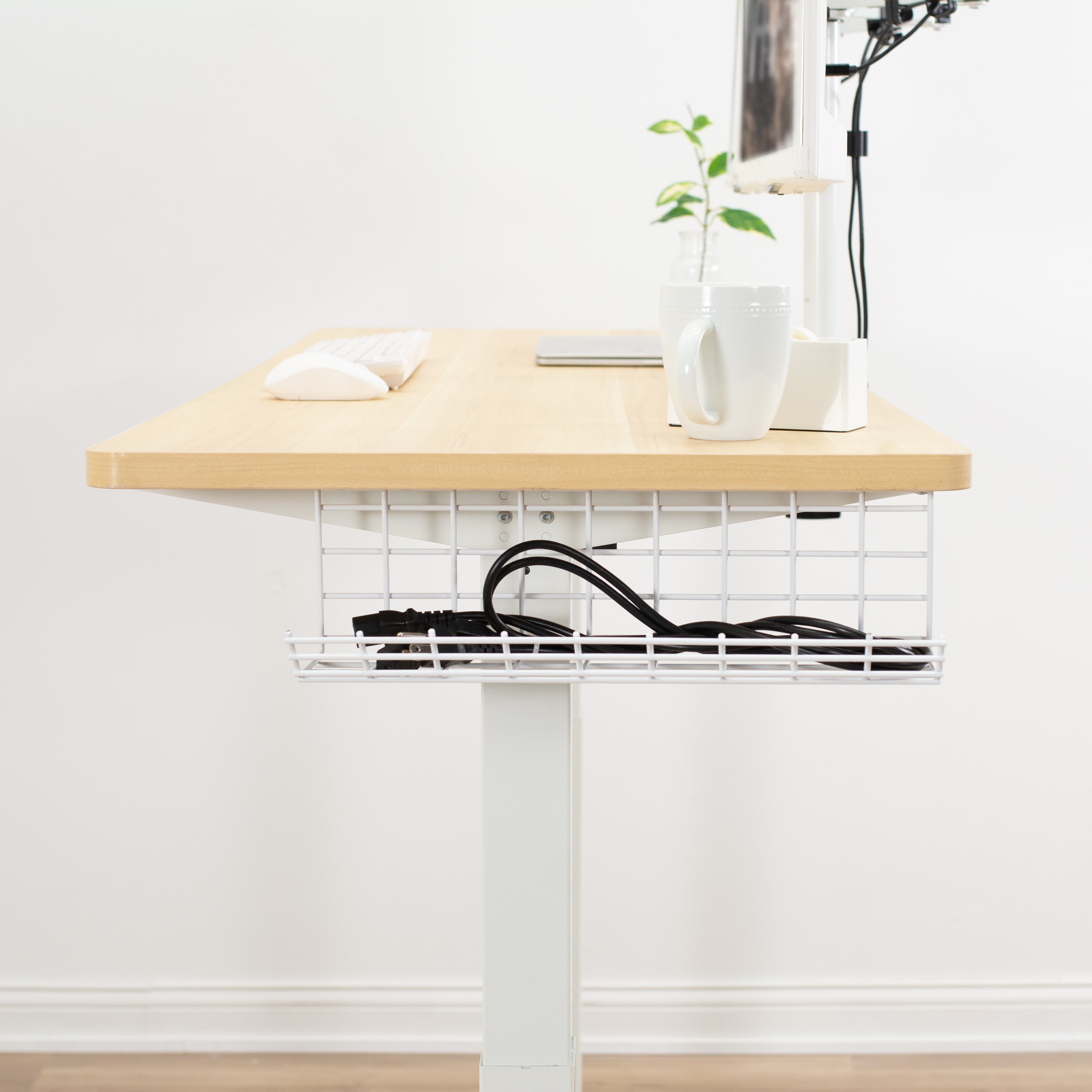 Under Desk Cable Management Rack - Organizer for Computer Wires & Power Cords - Perfect for Home Office & Gaming Setup