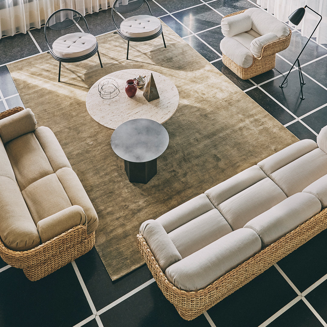 Gubi Joe Colombo Basket Sofa - Modern Lounge Chair for Living Room, Office & Lounge Areas