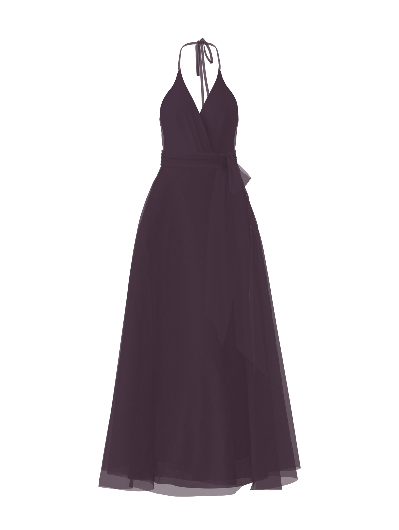 Carmelle Bodice & Cerisa Skirt Set with Sash Belt in Plum - Elegant Women's Vintage Outfit for Parties, Weddings & Special Occasions