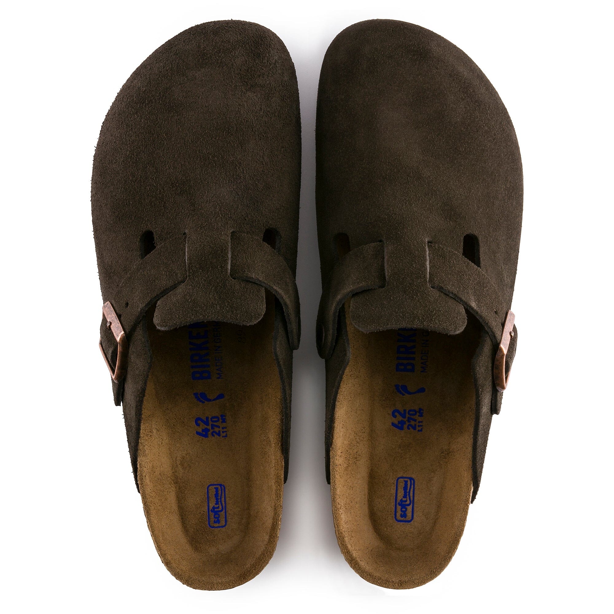 BIRKENSTOCK Boston Unisex Soft Footbed Clogs - Genuine Suede Leather Slip-On Shoes for Men & Women | Comfortable House Shoes for Home, Office & Casual Wear