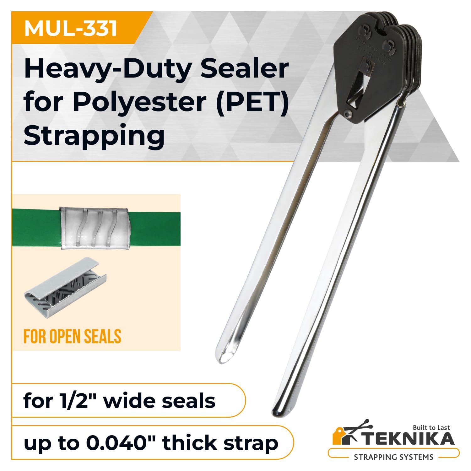 Heavy Duty PET Strapping Sealer - IDL Packaging Teknika MUL-331 for 1/2