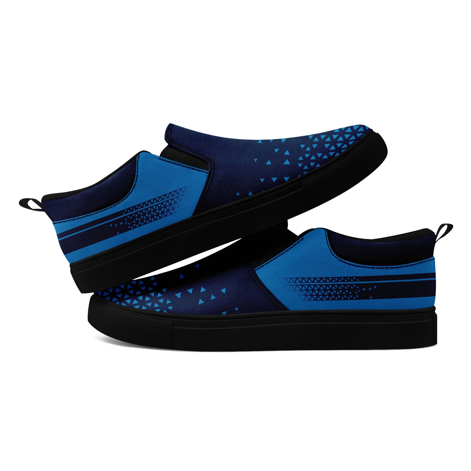 Custom Personalized Slip-On Canvas Sneakers for Men & Women - Handmade Breathable Comfortable Shoes for Casual Wear, Walking & Travel - FN071 E023042