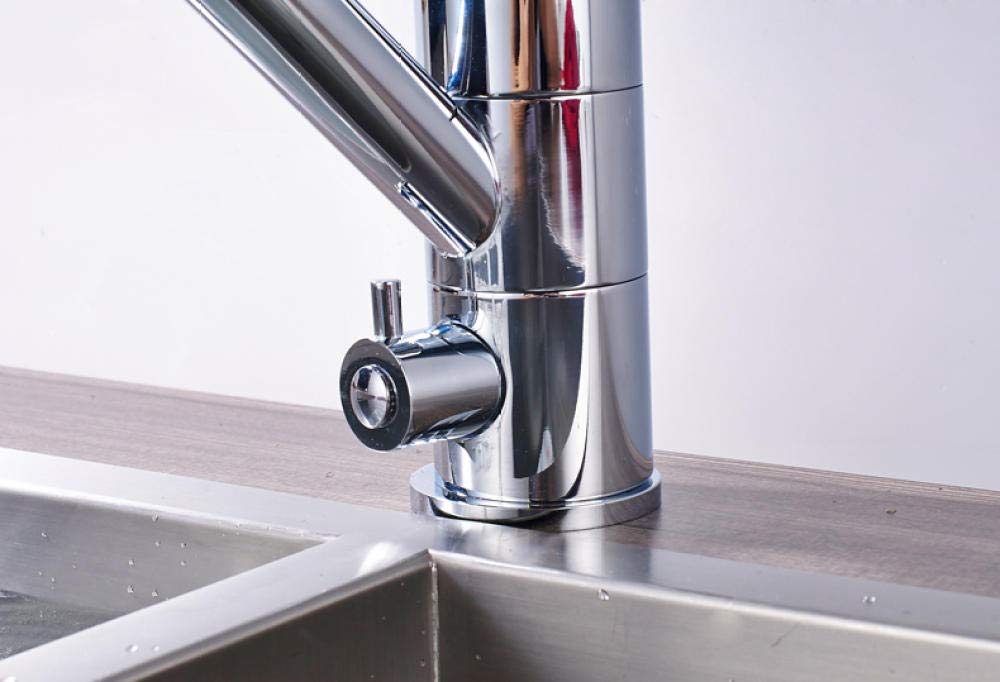360° Rotating Kitchen Sink Faucet with Water Purification - Deck Mounted Mixer Tap for Drinking & Cooking | Perfect for Modern Home Kitchens & Water Filtration Systems