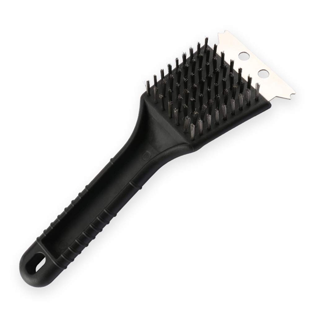 VALINK Heavy Duty BBQ Grill Brush - Stainless Steel Wire Bristle Scraper for Cleaning Grill Grates, Oven Racks & Burners - Camping, Backyard BBQ & Outdoor Cooking Essential Tool