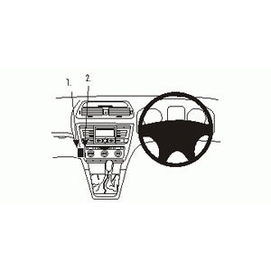 ClicOn No Holes Angled Dash Mount for Skoda Octavia (2005-2013) & Skoda Octavia RS (2005-2012) - Secure Phone Holder for Hands-Free Driving & GPS Navigation