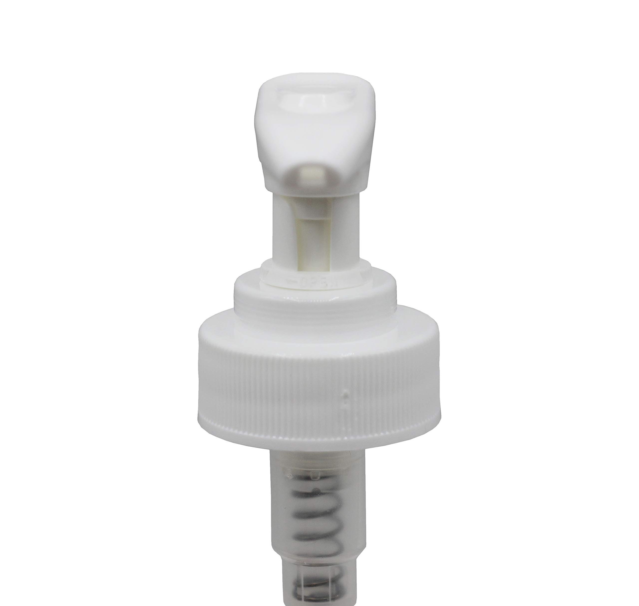 White Dispenser Pumps for Soap and Lotion - 28/400 Thread Size, 1CC Per Pump (Pack of 5) - Perfect for DIY Beauty Products, Hand Soap Refills & Travel Bottles