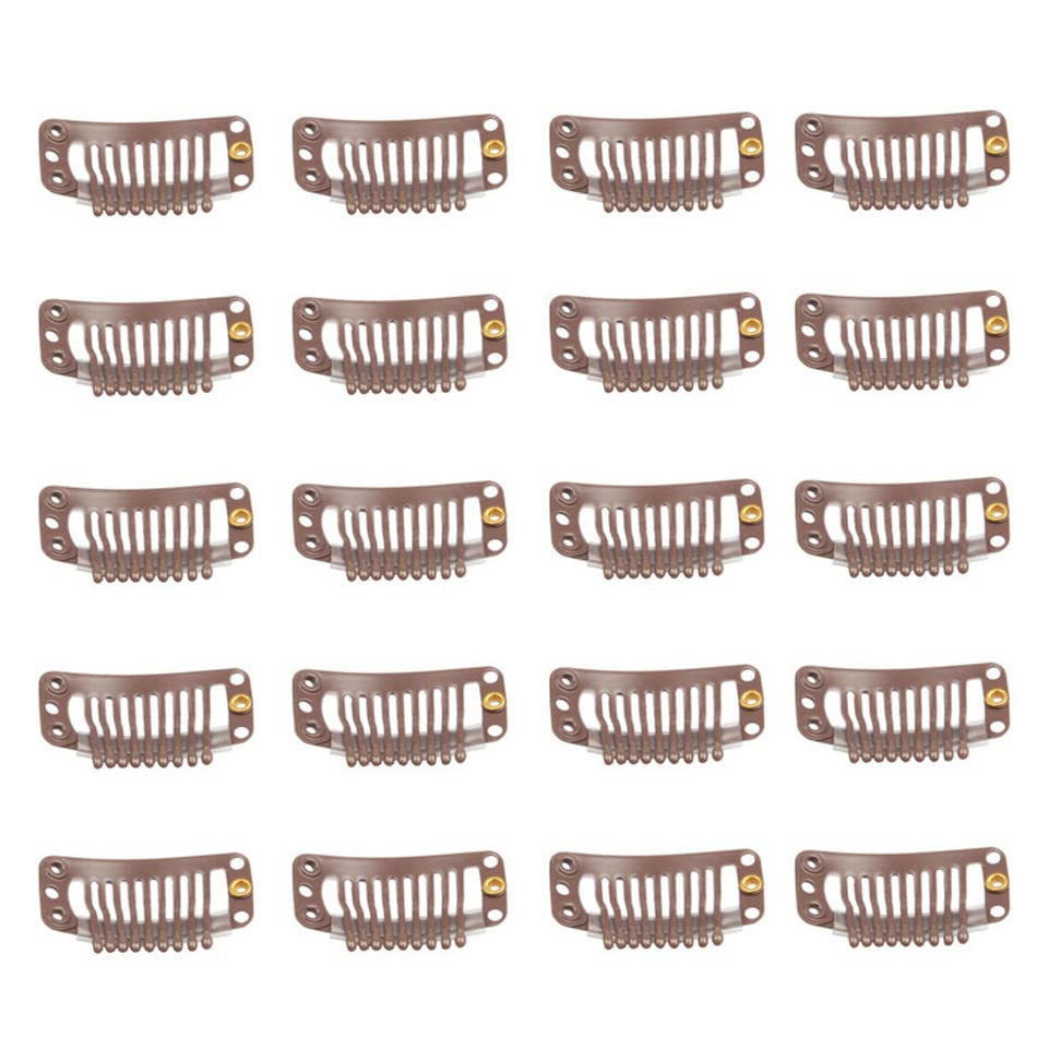 Light Brown 9-Teeth 20pcs