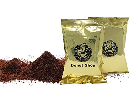Donut Shop Coffee Pouches - Premium 100% Arabica Medium Roast Blend (40 Count, 2.0oz Pre-Measured Packets) | Rich Flavor for Home Brewing, Office Use & Camping Trips