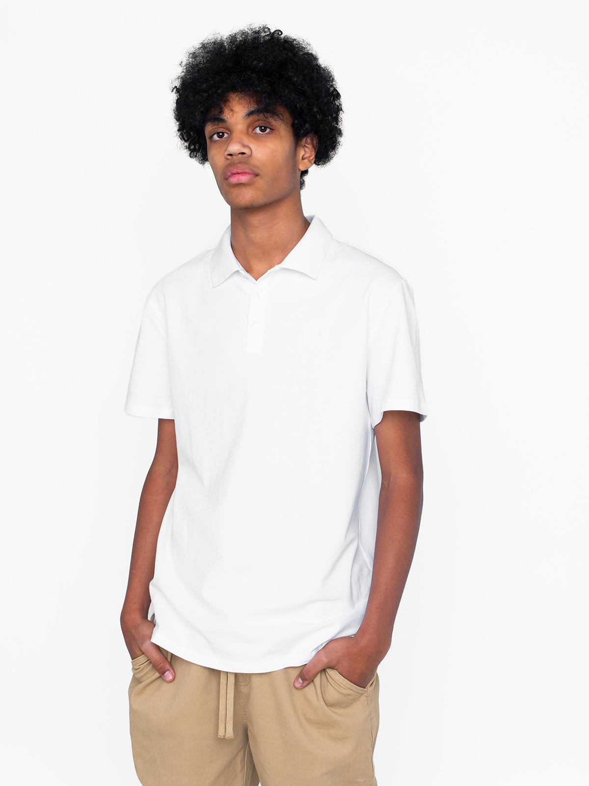 Premium Men's Classic Polo Shirt - Breathable Cotton, Slim Fit, White - Perfect for Casual Wear, Office & Golf Outings