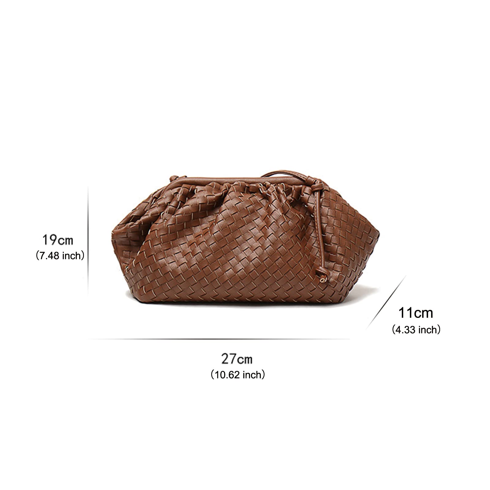NAARIIAN Women's Woven Crossbody Bag - Stylish Evening Clutch & Hobo Shoulder Purse - Fashion Designer Handbag for Ladies | Perfect for Parties, Date Nights & Casual Outings