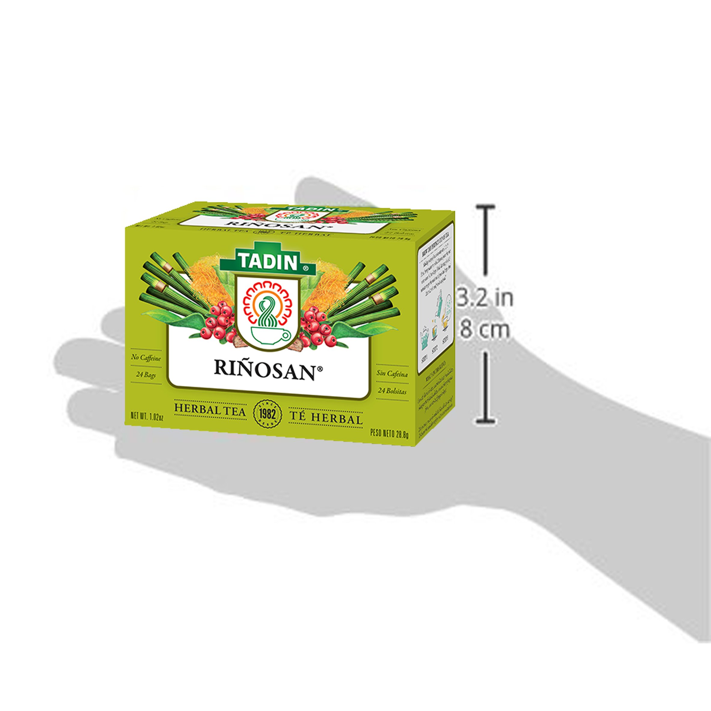 Tadin Té De Riñosan Kidney Support Herbal Tea - 24 Tea Bags | Natural Detox & Urinary Health | Perfect for Daily Wellness & Cleansing Routine