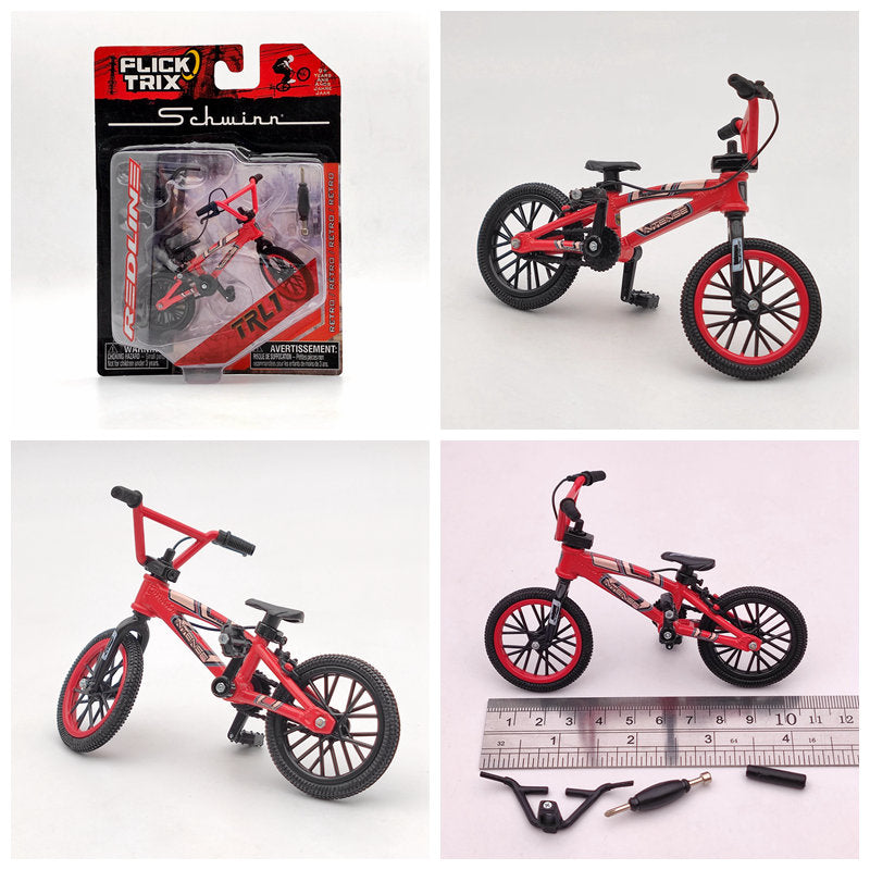 Premium Finger Bike FLICK TRIX Mini BMX Diecast Model Toy - Collectible Miniature Bicycle for Kids & Adults - Perfect for Office Desk Decor, Stress Relief, and Gift Giving