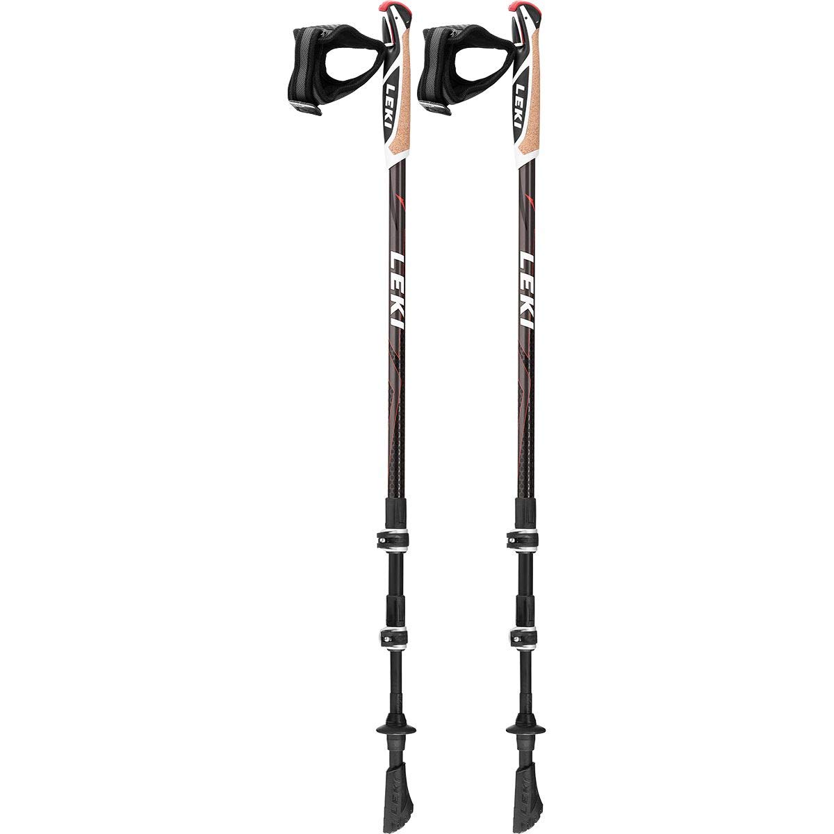 LEKI Traveller Carbon Walking Poles - Lightweight Trekking Poles for Hiking, Backpacking & Travel - Adjustable & Durable Carbon Fiber Hiking Sticks for Men & Women - Perfect for Mountain Trails, Camping & Outdoor Adventures